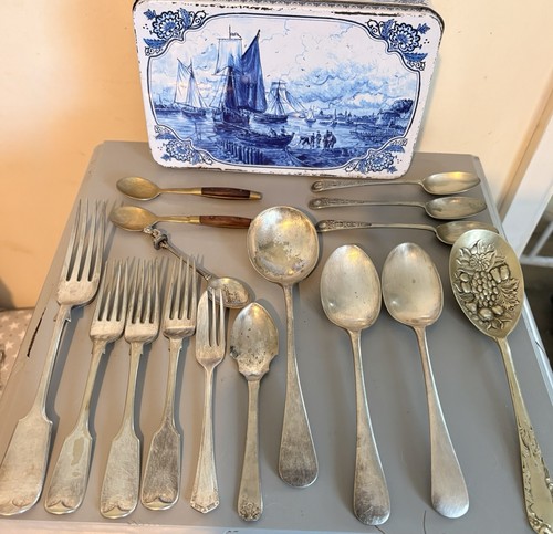 Vintage silver plate - silver, cutlery