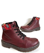 Ladies RIEKER Burgundy Fleece