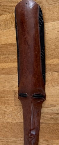 Tall vintage wooden tribal - vintage,