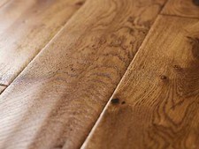 £38.99 - Solid Oak Hardwood Antique Brown Flooring 18x110 SAMPLE