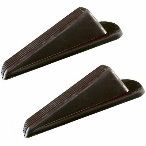 Large door stopper wedge - large, brown