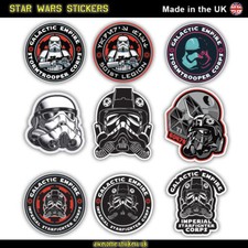 Small Classic Star Wars Sticker Vinyl x1 001 - 009