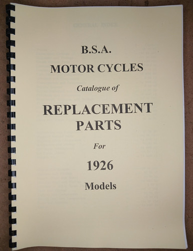 Bsa parts book - bsa, for
