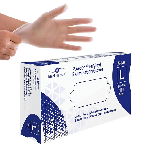 Clear gloves large disposable - gloves,