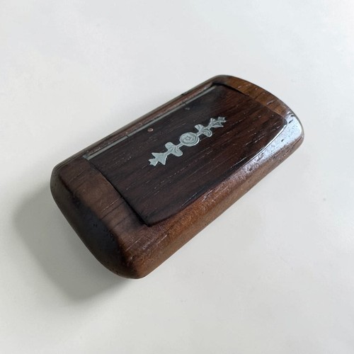 Vintage wooden snuff box - vintage,