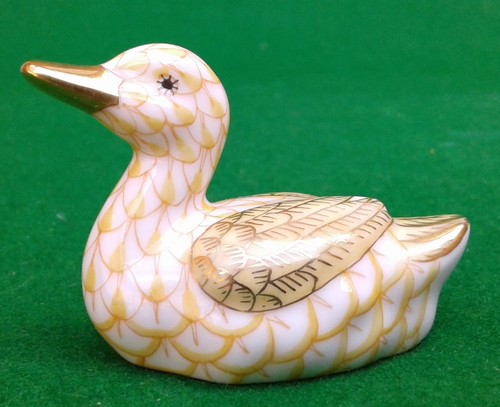 Herend small gold - gold, duck