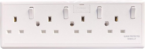 Socket converter 2 gang - or,