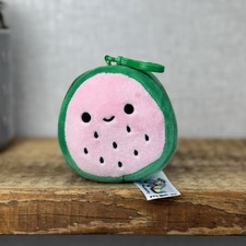 Squishmallow Keyring Clip Bagcharm - Watermelon Plush Squish Mini Wanda 4"