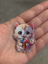 Funny Cat Ice Cream Fridge Board Magnet Gift