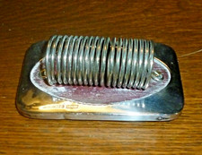 Antique Silver Paperweight & Letter Rack, Charles Penny Brown, Birmingham 1909