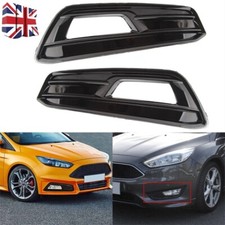 2x Gloss Black Front Fog Light
