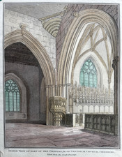 1809 antique print chancel of - 1809,