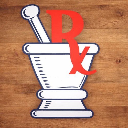 Prescription pharmacy sign - rx,