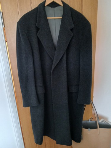 Camel men overcoat - men's, hair