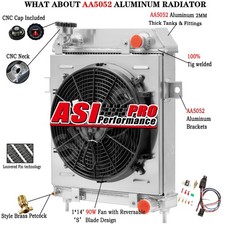 3 Rows Radiator+Shroud Fan Fit