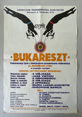 Original circus poster poland - original,