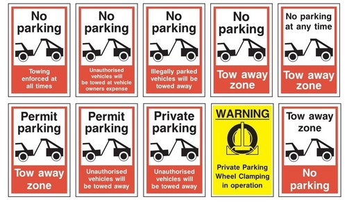 Pack tow away zone - pack, |tow
