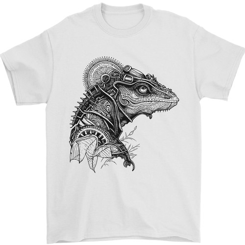 Steampunk iguana lizard - a,
