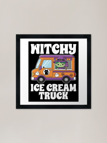 Witchy ice cream truck witch - truck,