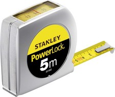 Stanley PowerLock 5m Tape Measure STA033932 Top Reader Silver