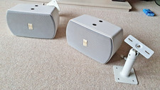 Pair of TOA F-155W speakers with brackets