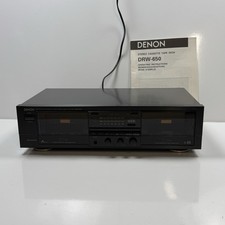 Denon DRW-650 Stereo Double Twin Cassette Tape Deck Player Recorder Working