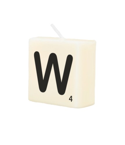 Letter candle - candle, w