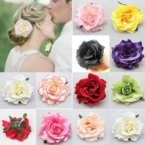 Rose flower hairpin summer - hairpin,