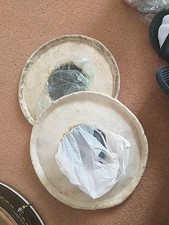 Dhol Replacement Vintage 11"  Goat Skin BassHead Indian Folk Musical Instrument 