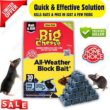 BIG CHEESE PROFESSIONAL STV STRENGTH BLOCK BAIT RAT & MOUSE KILLER POISON