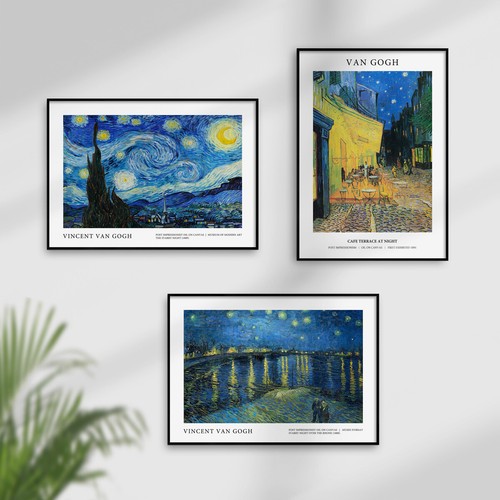 Van gogh wall art - wall, oil