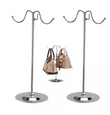 2 Pack New Adjustable Handbag Bag Display Stand Hat Scarf Necklace Hanger 2 Hook