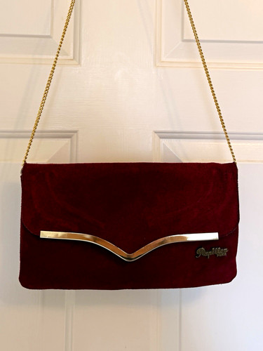 Vintage 1970s burgundy suede - vintage,