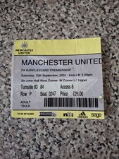 MATCH TICKET PREMIER LEAGUE