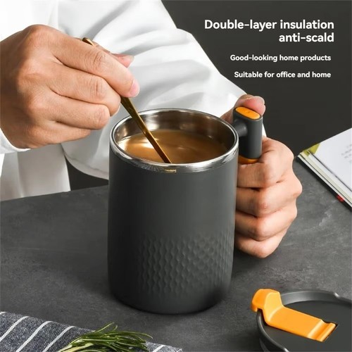 Stainless steel thermos mug - stainless,