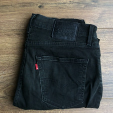LEVI'S 512 Tapered Stretch Black Jeans  | W31 L32 |  Decent condition