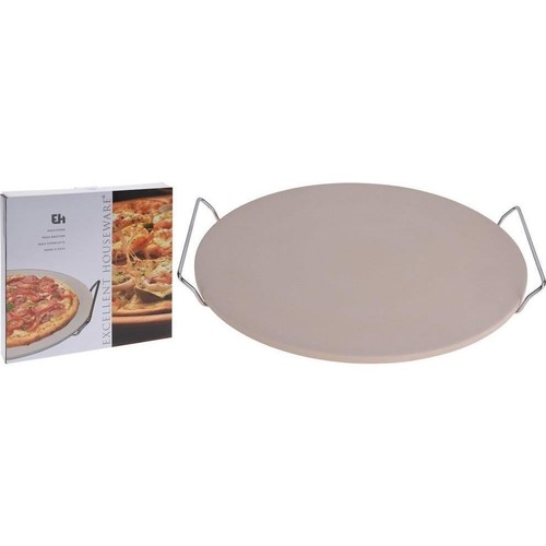 Pizza baking stone - with, holder