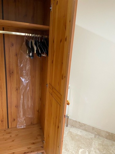 Pine wood wardrobe good - wood,