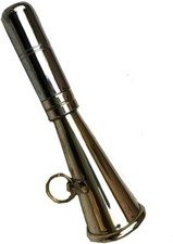 HAND MADE SMALL BRASS GAMEKEEPER HUNTING HORN AUTHENTIC BEATING SHOOTING HUNT