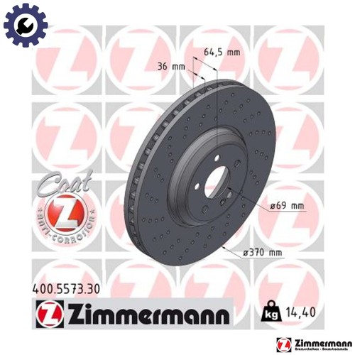 Brake disc 400 5573 - 2x,