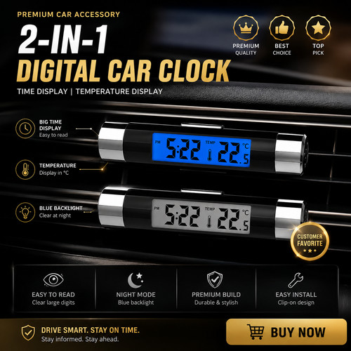 Car mini electronic - car, time
