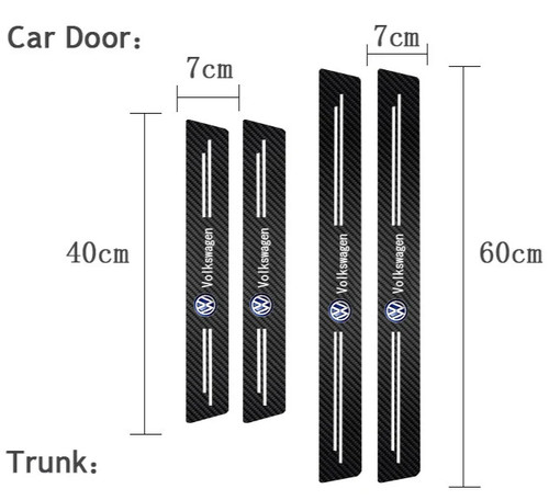 4pcs volkswagen carbon - 4pcs,