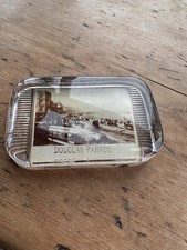 vintage old glass paperweight