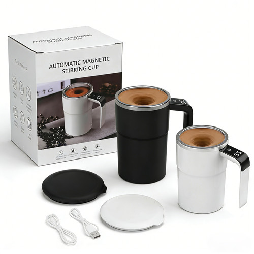 Rechargeable self stirring - self, mug