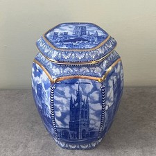 Vintage Millenium Wade for Ringtons Cathedrals Design Ceramic Tea Caddy  