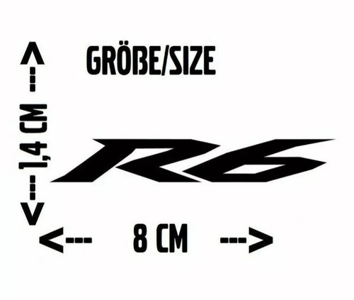 Yamaha 14x80mm decal - r6,