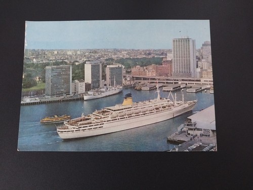 Ocean liner postcard ss - ocean, postcard.