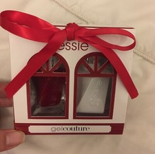 Essie Gel couture nail polish set 2 x 13.5ml bubbles only and platinum top coat