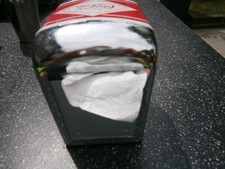 Coca Cola Napkin Holder / Dispenser Diner Style American Man Cave Bar Restaurant