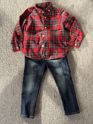 Boys next red checked - red,
